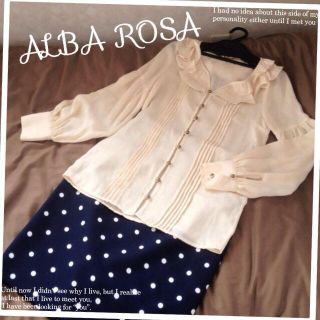 アルバローザ(ALBA ROSA)の■ALBA ROSA ボリューム袖 襟フリルブラウス■(シャツ/ブラウス(長袖/七分))