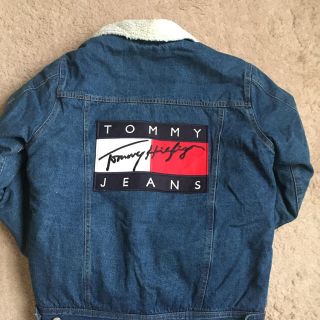 トミーヒルフィガー(TOMMY HILFIGER)のTOMY HILFIGER ボアデニムジャケット Lサイズ(Gジャン/デニムジャケット)