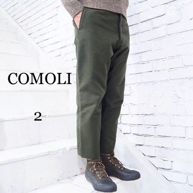 スキン COMOLI / MOLESKIN BACK STRAP PANTS L2BlE-m58787070385 コモリ ラップ