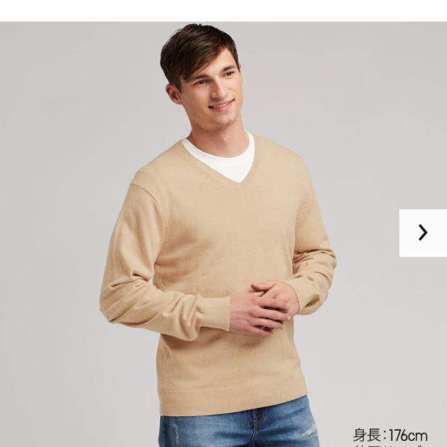 UNIQLO UNIQLO スーピマコットンＶネックセーターの通販 by こまみ's shop｜ユニクロならラクマ