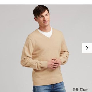 ユニクロ(UNIQLO)のUNIQLO スーピマコットンＶネックセーター(ニット/セーター)