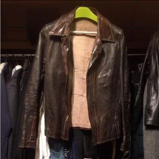 っぽだけと Carol クリスチャンポエル バーニーズ レザージャケットの