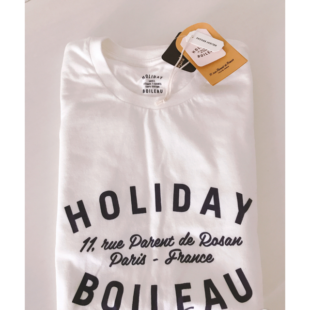 L'Appartement DEUXIEME CLASSE(アパルトモンドゥーズィエムクラス)の【新品未使用タグ付】L'Appartement  HOLIDAY T-SHIRT メンズのトップス(Tシャツ/カットソー(半袖/袖なし))の商品写真