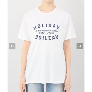 アパルトモンドゥーズィエムクラス(L'Appartement DEUXIEME CLASSE)の【新品未使用タグ付】L'Appartement  HOLIDAY T-SHIRT(Tシャツ/カットソー(半袖/袖なし))