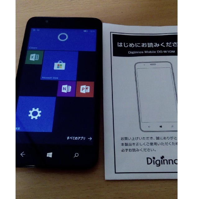 Windows phone  Diginnos Mobile DG-W10M スマホ/家電/カメラのスマートフォン/携帯電話(スマートフォン本体)の商品写真