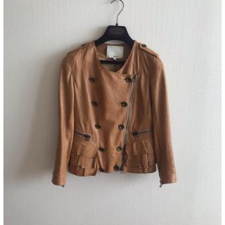 お値下げ☆3.1 phillip lim  レザージャケット　シルクライナー