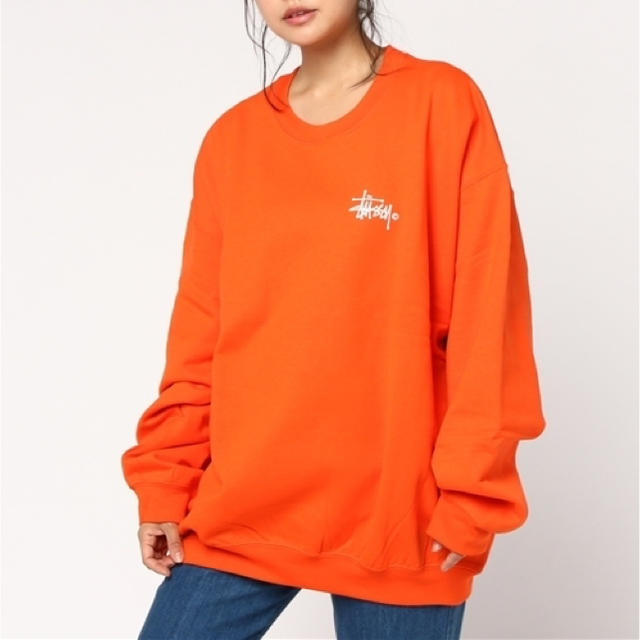 STUSSY(ステューシー)のSTUSSY WOMEN Big Basic Logo Crew S レディースのトップス(トレーナー/スウェット)の商品写真