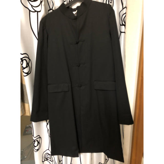 COMME des GARCONS バッグスタッズ装飾チャイナコートチェスターコート