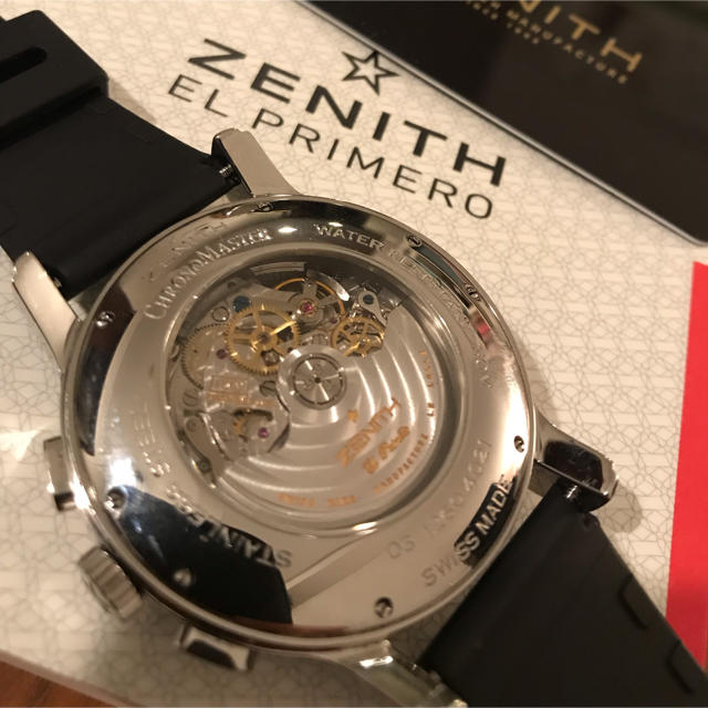 ZENITH(ゼニス)のカンカンさん専用ゼニスエルプリメロクロノマスターXXTオープン箱付スケ メンズの時計(腕時計(アナログ))の商品写真