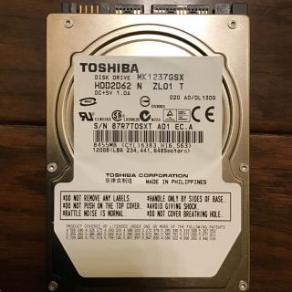 トウシバ(東芝)の東芝 2.5インチHDD 120GB SATA 5400rpm(PCパーツ)