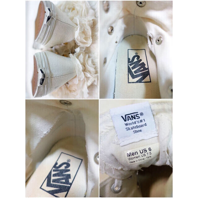 VANS(ヴァンズ)のバンズ限定スタッズ&お花付きスニーカー♡ レディースの靴/シューズ(スニーカー)の商品写真