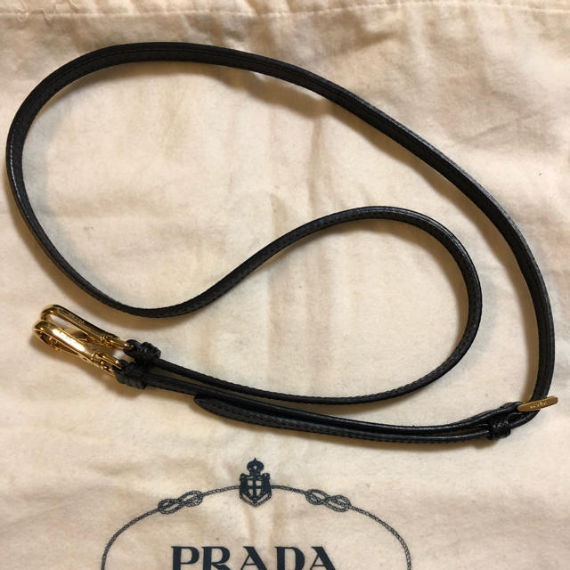 プラダ PRADA バッグ用 ショルダー ストラップ  黒