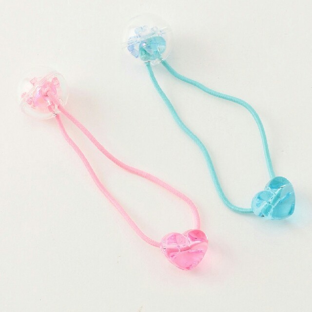anyFAM(エニィファム)のヘアアクセサリ ヘアゴム ハート 女の子用 新品 未使用 anyFAM 送料無料 キッズ/ベビー/マタニティのこども用ファッション小物(その他)の商品写真