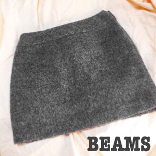 ビームス(BEAMS)のビームス＊もふもふ台形スカート(ミニスカート)