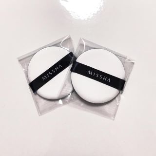 ミシャ(MISSHA)のクッションファンデーション用パフ2個セット(フェイスローラー/小物)