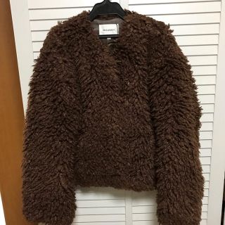 マウジー(moussy)の新品タグ付き MOUSSY プードルファージャケット(毛皮/ファーコート)