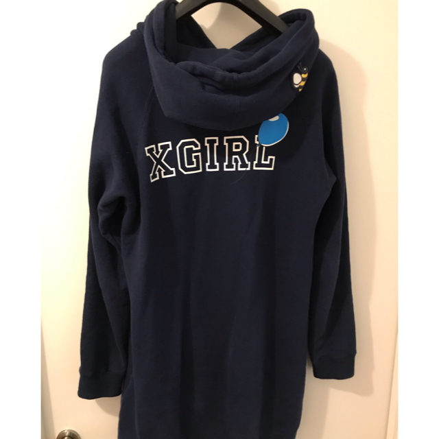 X-girl(エックスガール)の美品 X-girlくまのプーさん ディズニーコラボ スウェッワンピ サイズ 1 レディースのワンピース(ひざ丈ワンピース)の商品写真