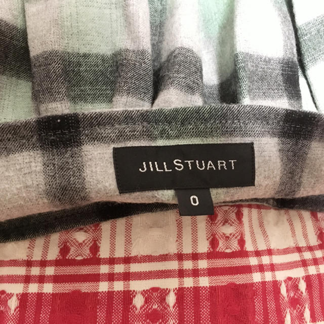 JILLSTUART(ジルスチュアート)の【JILLSTUART】グリーン×グレー チェックスカート レディースのスカート(ひざ丈スカート)の商品写真