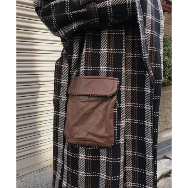 Ameri VINTAGE(アメリヴィンテージ)の【新品未使用】Ameri  LEATHER POKET COAT レディースのジャケット/アウター(ロングコート)の商品写真