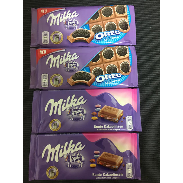 Milka ミルカチョコレート オレオ&マーブルチョコ 食品/飲料/酒の食品(菓子/デザート)の商品写真