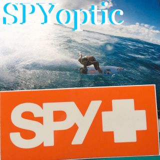 スパイ(SPY)のSPYスパイ オプティックUS限定オレンジBOXバナー ステッカー(サーフィン)