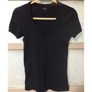 スリードッツ(three dots)のスリードッツ  ジェシカTシャツ  ネイビー(Tシャツ(半袖/袖なし))