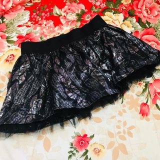 ザラ(ZARA)の★ZARA購入★メタリックレース★フレアミニスカート★コスプレ★衣装等に★(ミニスカート)