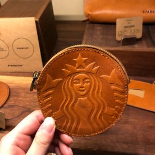 スターバックスコーヒー(Starbucks Coffee)の上海ディズニーランドタウン 限定 スターバックス コインケース 本革 スタバ(コインケース)