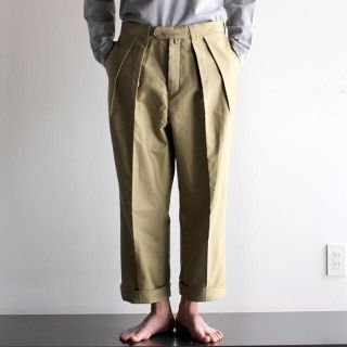 サンシー(SUNSEA)のNEAT  ニート Giza Moleskin WIDE (Beige)(スラックス)