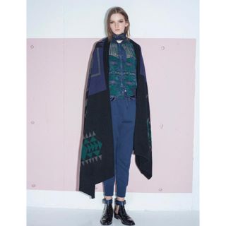 サカイラック(sacai luck)の美品！sacai luck  サカイラック 大判ストール ポンチョ(ストール/パシュミナ)