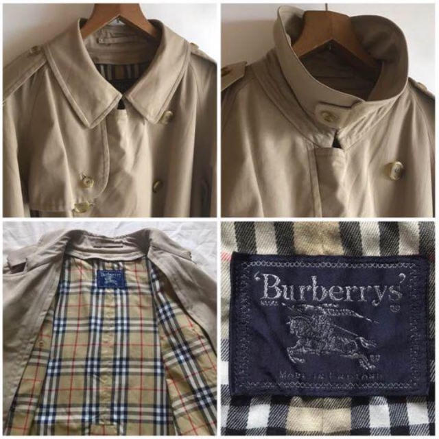 BURBERRY(バーバリー)のロング丈 英国製 ヴィンテージ バーバリー プローサム トレンチコート ベージュ メンズのジャケット/アウター(トレンチコート)の商品写真