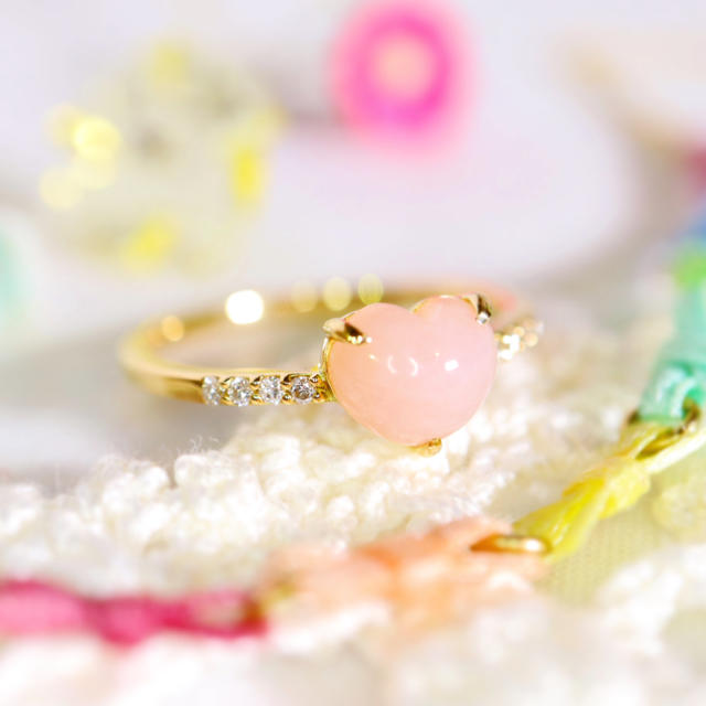 k18♡お砂糖菓子みたいなダイヤモンドリング⋆agete ete お好きな方 レディースのアクセサリー(リング(指輪))の商品写真