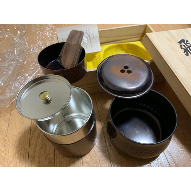 純銅製 茶器揃 飛鳥 エンタメ/ホビーの美術品/アンティーク(金属工芸)の商品写真