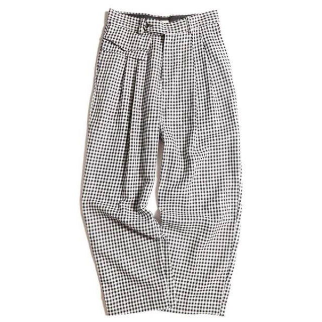 新品タグ付き 最安値 jieda POCKET GINGHAM SLACKS