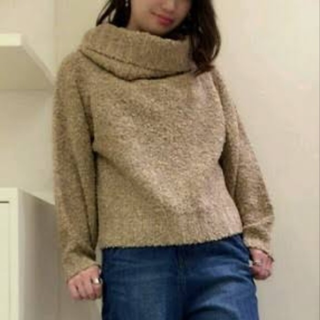 w closet(ダブルクローゼット)の最終値下♡w closet♡ブークレーオフタートルニット レディースのトップス(ニット/セーター)の商品写真