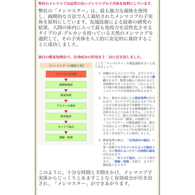 ２個　10000円★高濃度メシマコブ  メシマスター 食品/飲料/酒の健康食品(その他)の商品写真