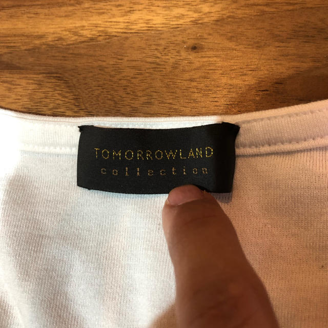 TOMORROWLAND(トゥモローランド)のネイビースパンコール付きタンクトップ レディースのトップス(タンクトップ)の商品写真