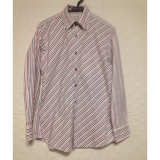 バーバリーブラックレーベル(BURBERRY BLACK LABEL)の2)《美品》バーバリー ストライプワイシャツ サイズ40 S-Mサイズ(シャツ)