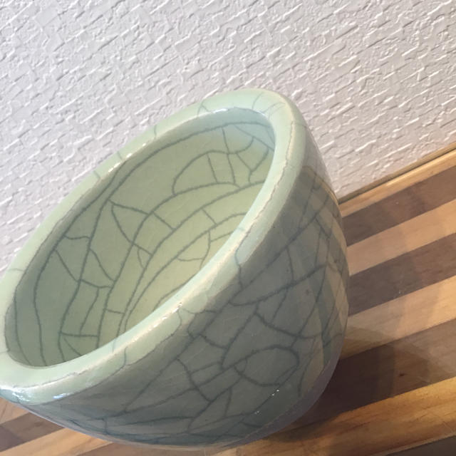 ● Acorn POT  ーPastel greenー No.26 インテリア/住まい/日用品の日用品/生活雑貨/旅行(日用品/生活雑貨)の商品写真