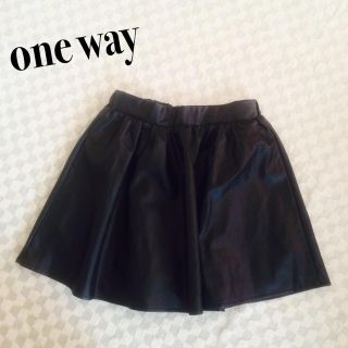 ワンウェイ(one*way)のone way レザースカート(ミニスカート)