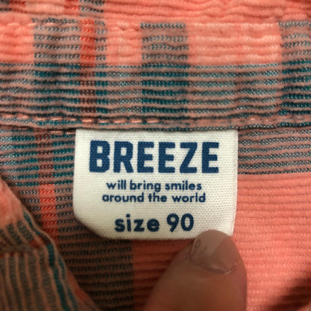 BREEZE(ブリーズ)のチェックシャツ BREEZE 90センチ キッズ/ベビー/マタニティのキッズ服男の子用(90cm~)(Tシャツ/カットソー)の商品写真