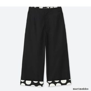 マリメッコ(marimekko)のユニクロ マリメッコ ワイドクロップドパンツ(クロップドパンツ)