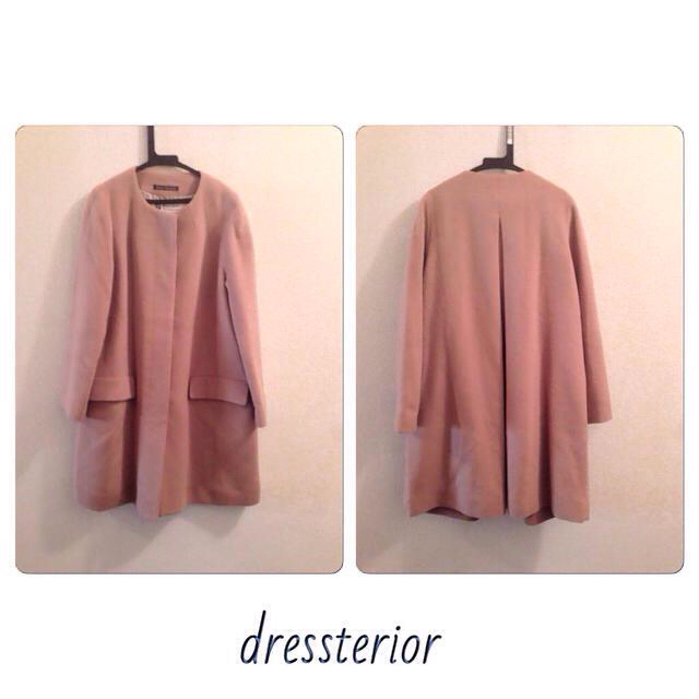 DRESSTERIOR(ドレステリア)のdressterior♡ノーカラーコート レディースのジャケット/アウター(ロングコート)の商品写真