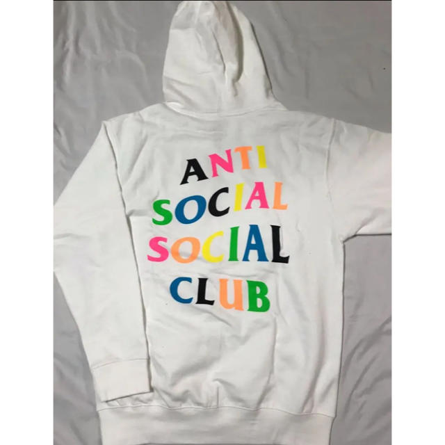 トップスANTI SOSIAL SOCIAL CLUB パーカー アンチソーシャル 白