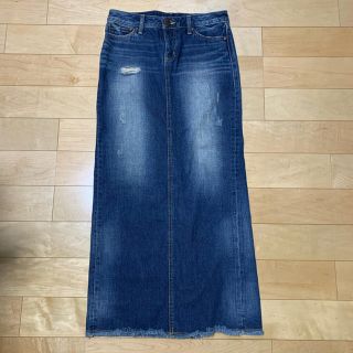 マウジー(moussy)のマウジー ロングデニムスカート size 1  ME23(ロングスカート)