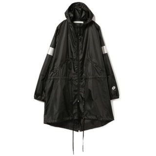 リックオウエンス(Rick Owens)の新品DAMIRDOMA×LOTTOオーバーサイズロゴテーピングレインモッズコート(モッズコート)