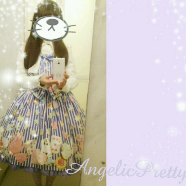 Angelic Pretty(アンジェリックプリティー)のPretty＊ワンダークッキーJSK レディースのワンピース(ひざ丈ワンピース)の商品写真