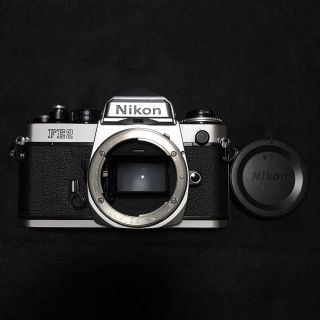 ニコン(Nikon)のNikonフィルムカメラ FE2 白 シルバー 整備済み(フィルムカメラ)