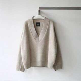 UNUSED V NECK Zip Knit アンユーズド Vネックニット