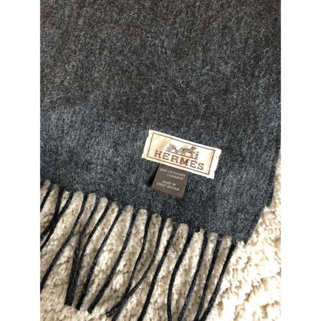 HERMES - Hermes/エルメス カシミヤ100% マフラー メンズの通販 HERMES - Hermes/エルメス カシミヤ100% マフラー メンズの通販